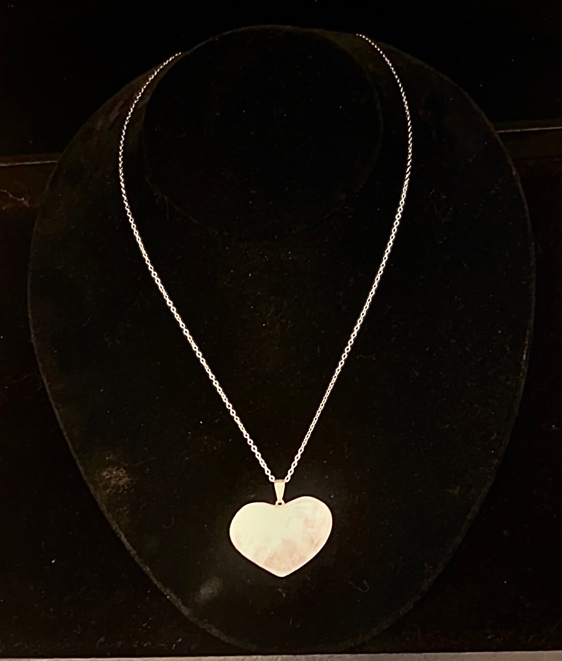 Heart Shape Rose Quartz Necklace