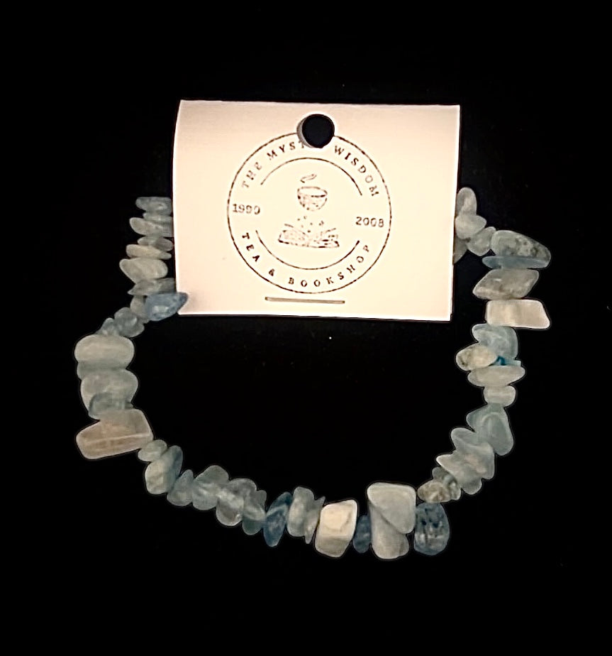 Aquamarine Chip Bracelet