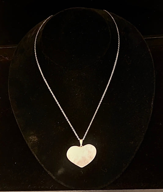 Heart Shape Rose Quartz Necklace