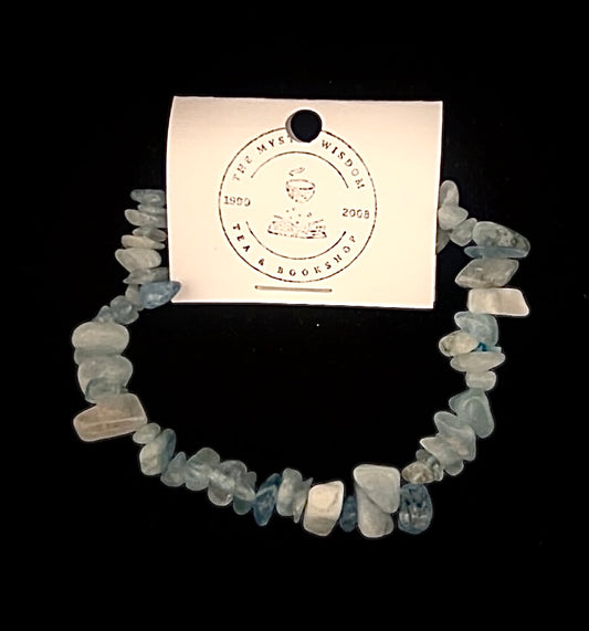 Aquamarine Chip Bracelet